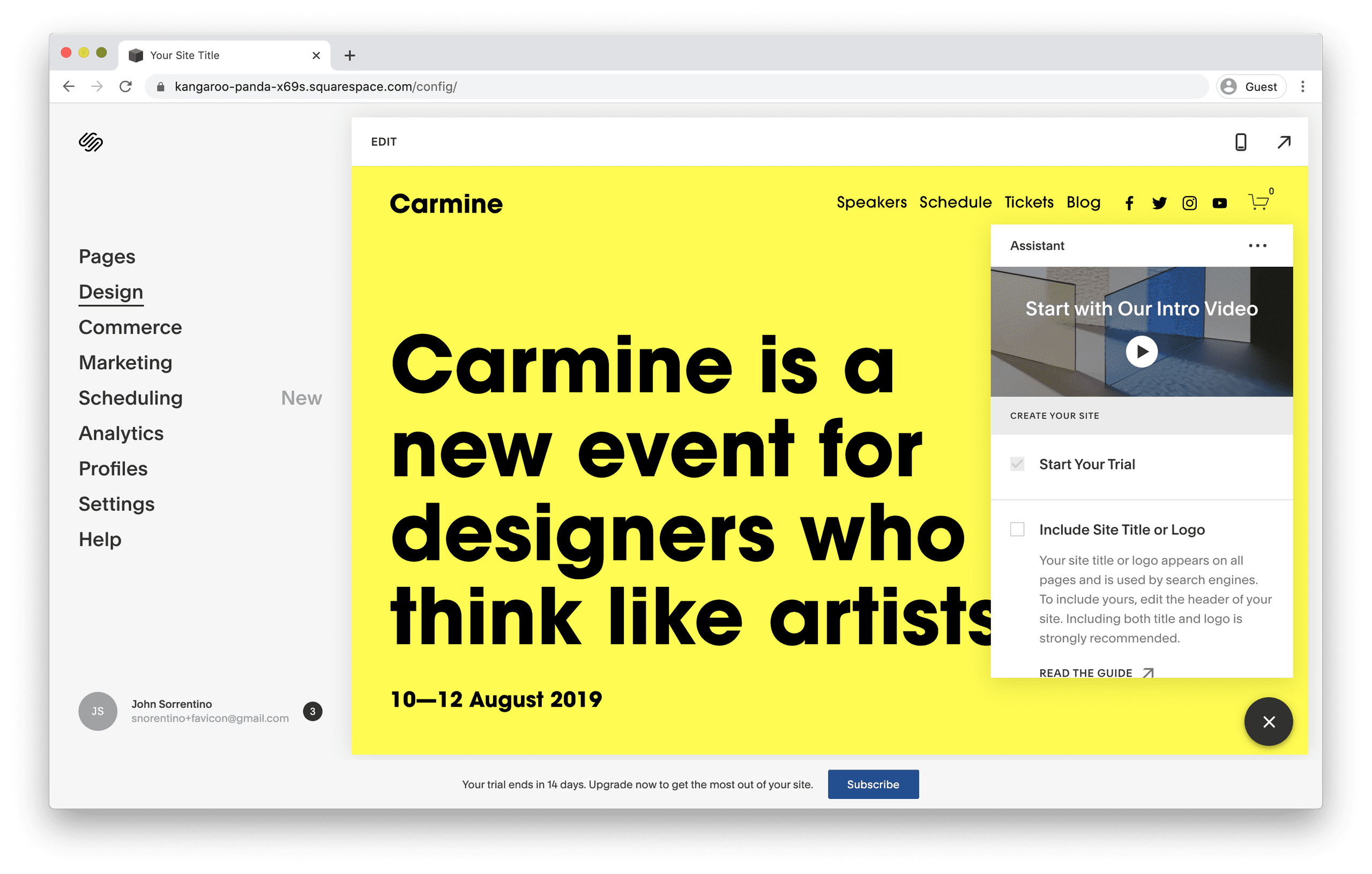 Squarespace Design Link